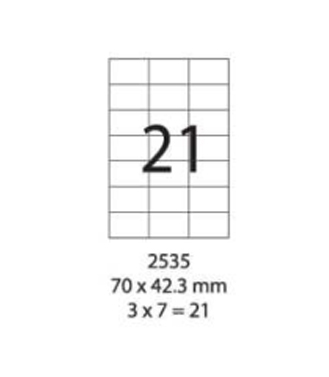 SMART LABEL 2535-100  70 x 42.3mm (21'S) 128169031