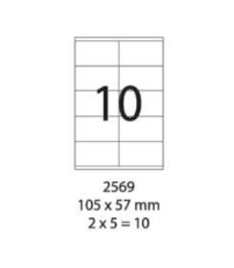 SMART LABEL 2569-100  105 x 57mm  (10'S) 128169042