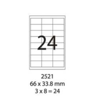 SMART LABEL 2521-100  66 x 33.8mm (24'S) 128169050