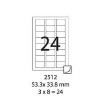 SMART LABEL 2512-100  53.3 x 33.8mm (24'S) 128169049