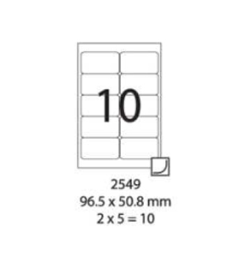 SMART LABEL 2549-100  96.5 x 50.8mm (10'S) 128169057