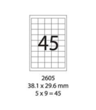 SMART LABEL 2605-100  38.1 x 29.6mm (45'S) 128169084