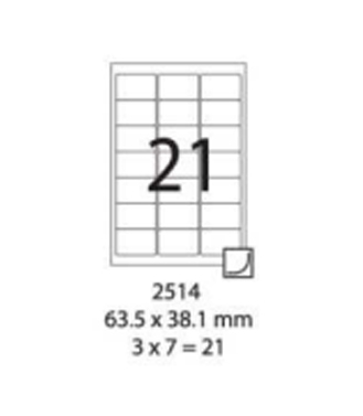 SMART LABEL 2514-100  63.5 x 38.1mm (21'S) 128169081