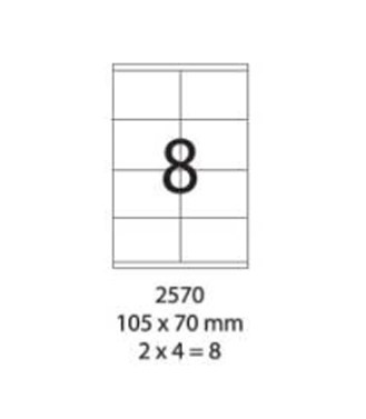 SMART LABEL 2570-100  105 x 70mm (8'S) 128169062
