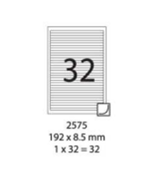 SMART LABEL 2575-100  192 x 8.5mm (32'S) 128169065