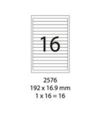 SMART LABEL 2576-100  192 x 16.9mm (16'S) 128169087