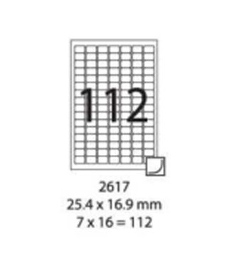 SMART LABEL 2617-100  25.4 x 16.9mm (112'S) 128169109
