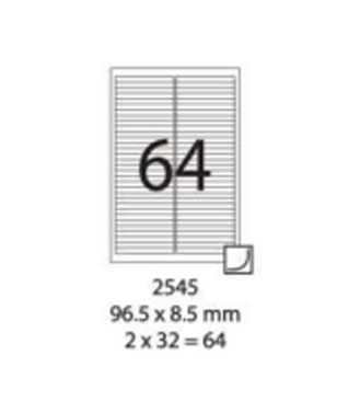 SMART LABEL 2545-100  96.5 x 8.5mm (64'S) 128169093