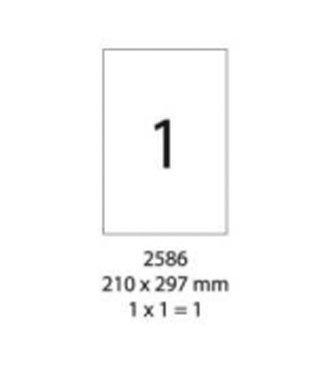 SMART LABEL 2586-20  A4 LASER COLOR LABEL - YELLOW (1'S) 128169128