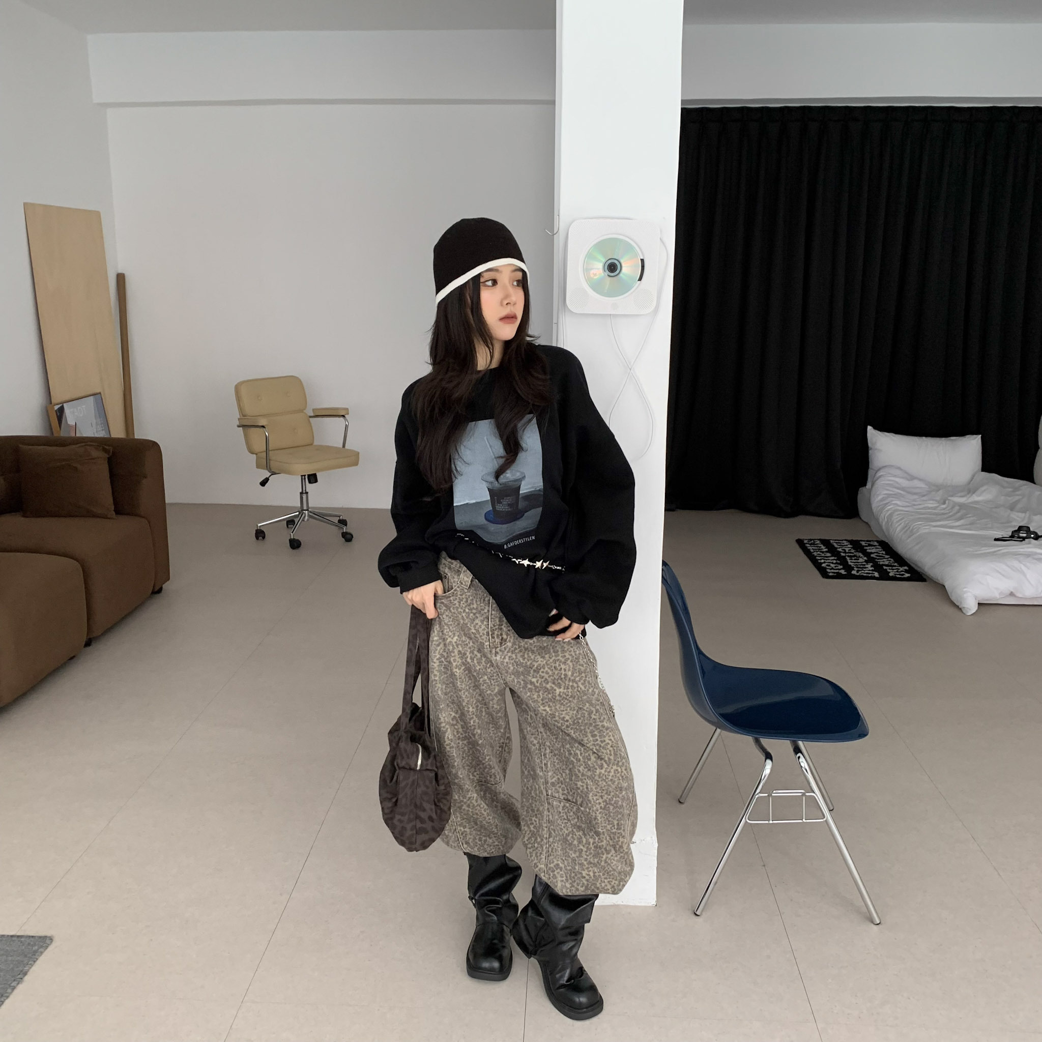 ISA_瘋狂愛上! 不費力時髦做舊豹紋牛仔褲_59038