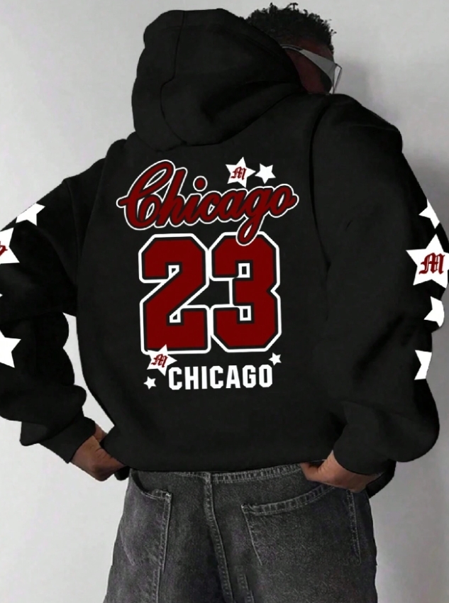 KADMAX大尺碼 - 大碼男美式手袖星星帽TEE〈KSMS2704〉