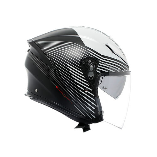 AGV K5 JET EVO Control Matt Black /White 內墨片帽款