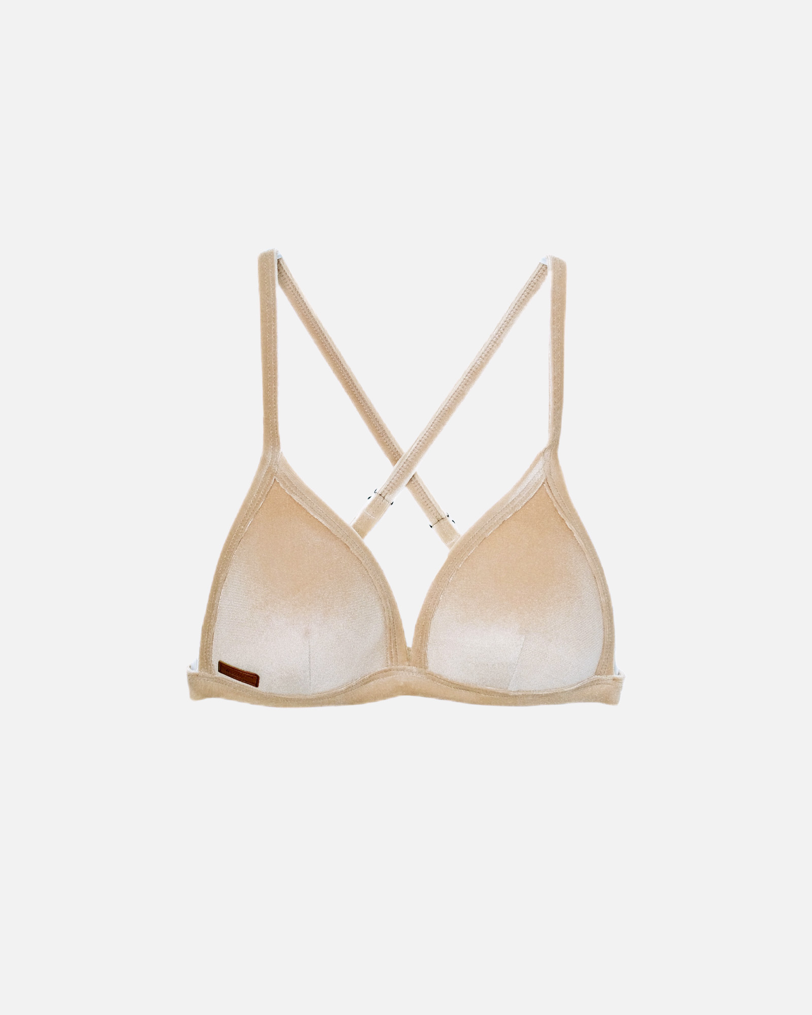 UPii 絨布三角美胸可調式背勾上衣特別色-XS