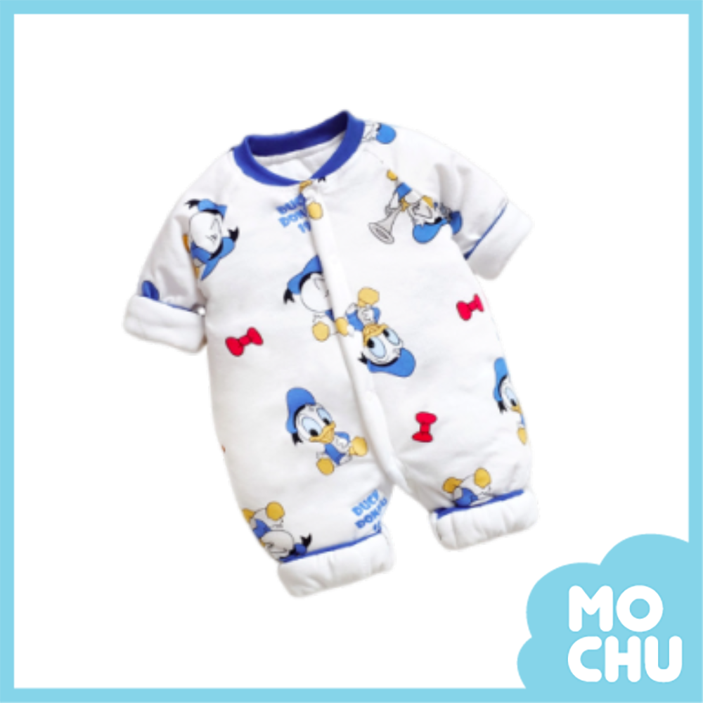 海軍鴨夾棉保暖長袖連身衣