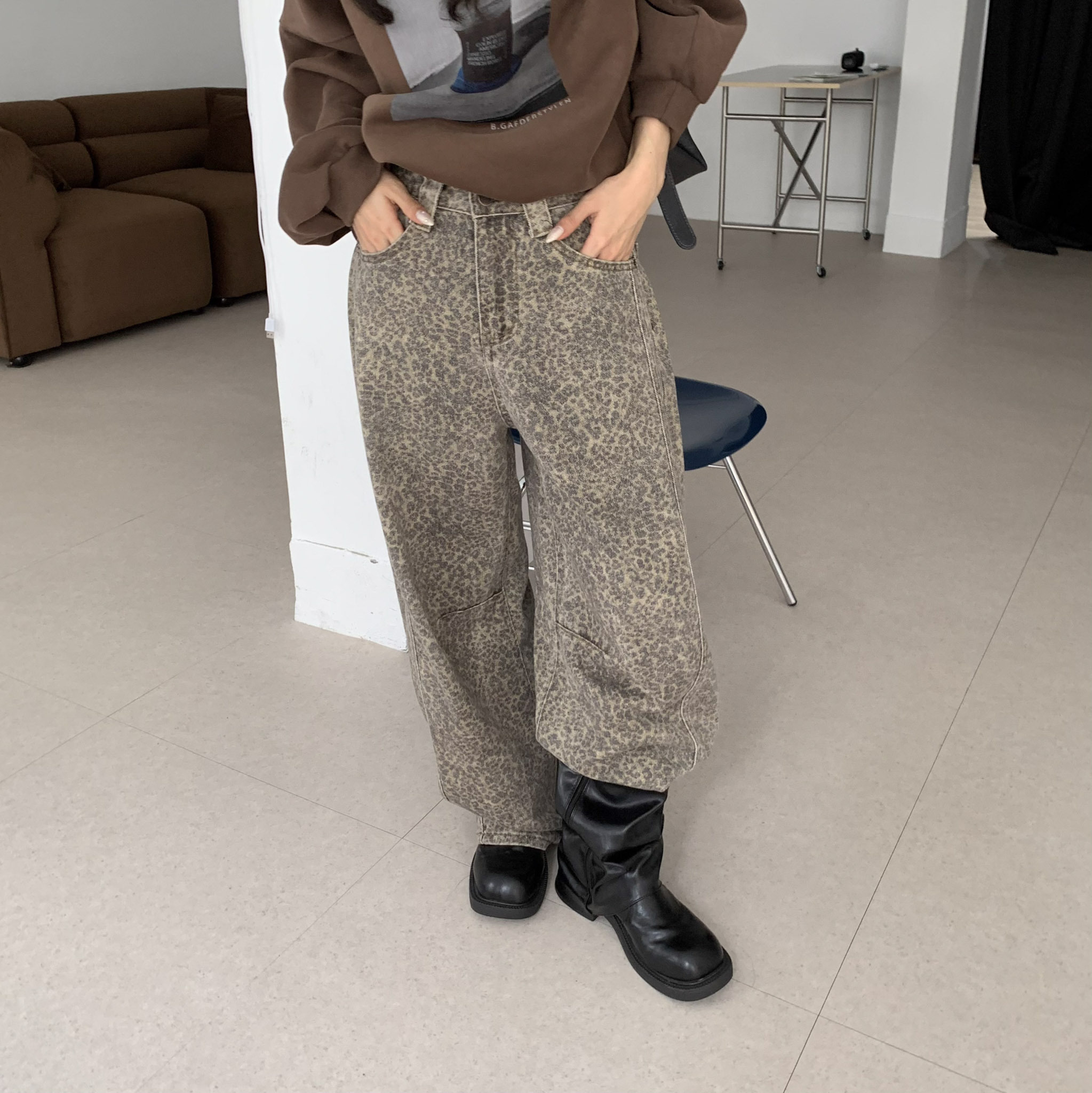 ISA_瘋狂愛上! 不費力時髦做舊豹紋牛仔褲_59038