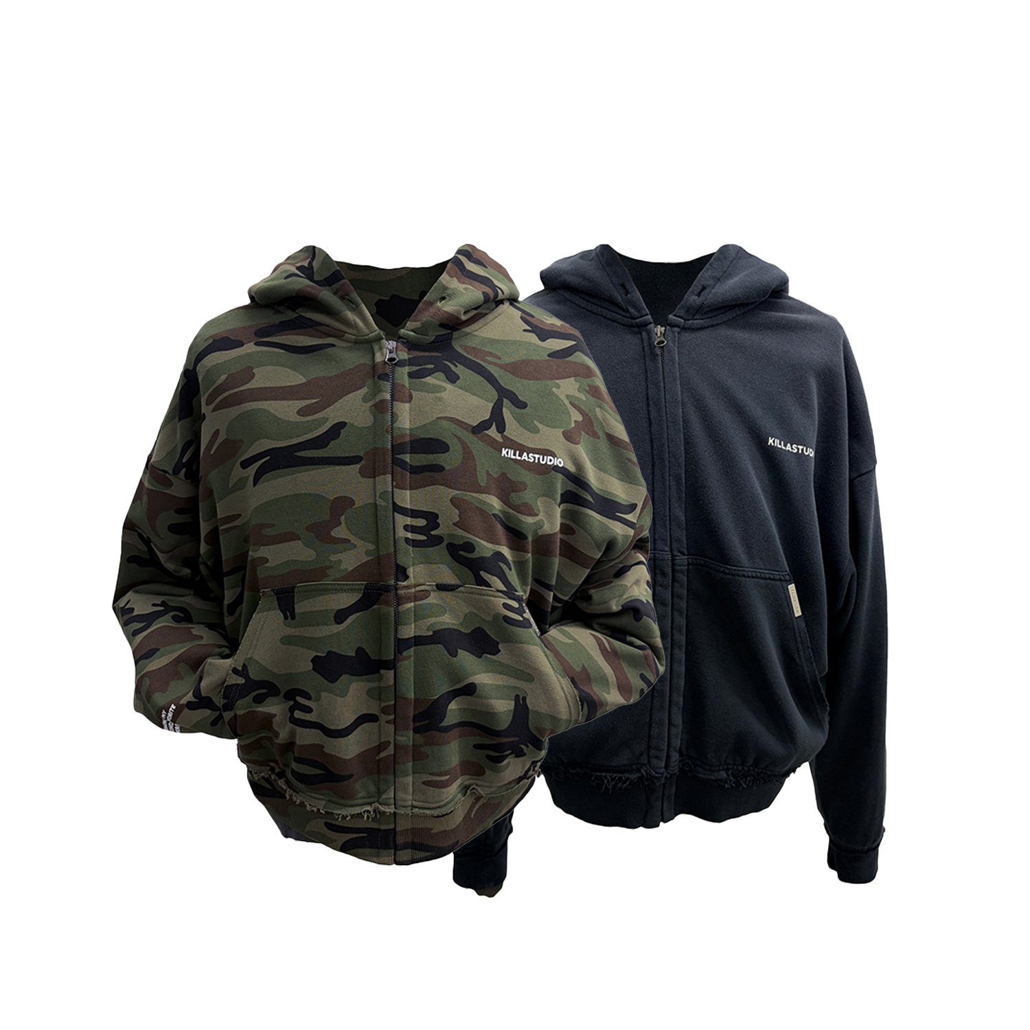 【車庫服飾】KILLASYSTEM 25FW DAMAGE ZIP UP PARKA