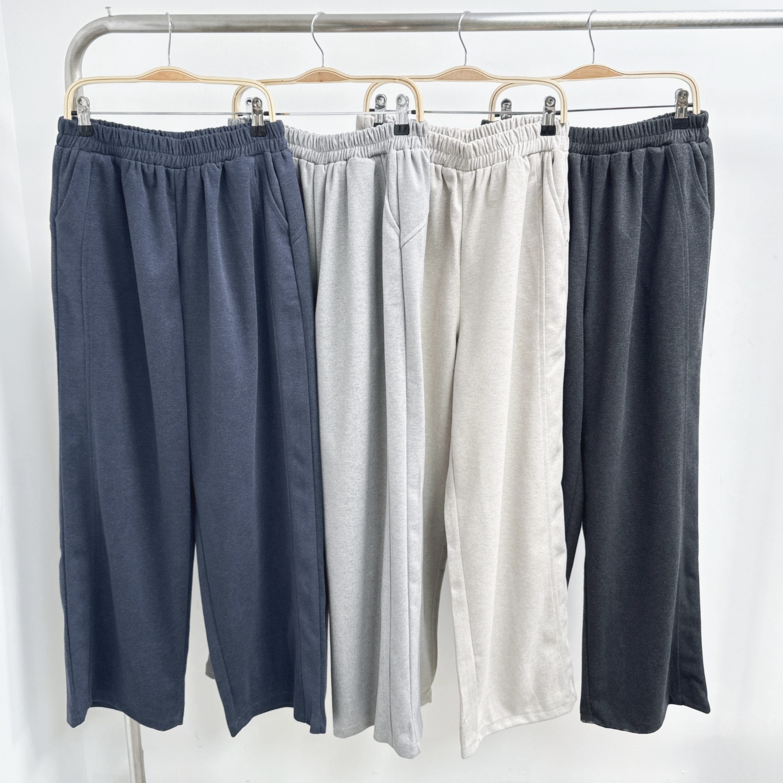 側車骨磨毛休閒長褲 (K68-K71)