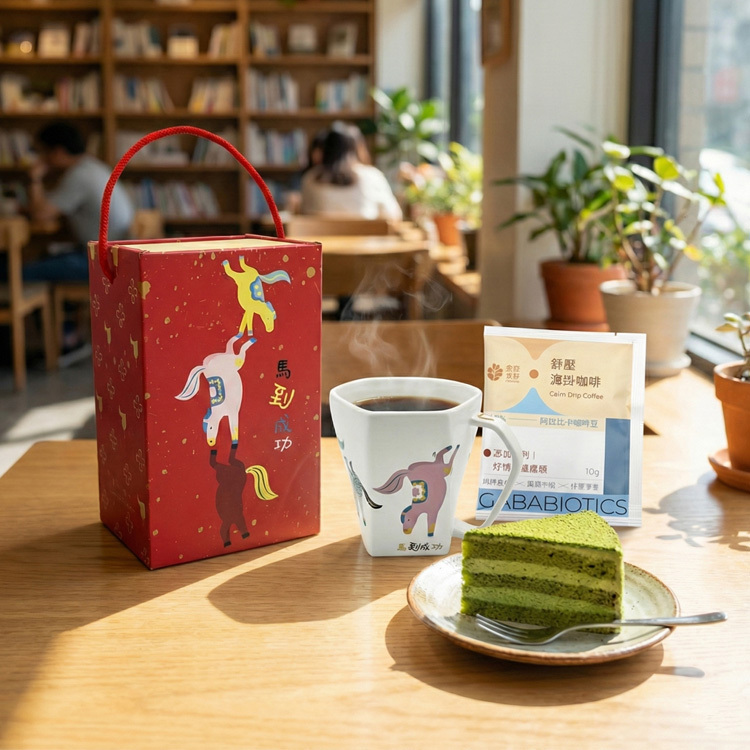 H5-變色馬到成功天燈咖啡禮盒