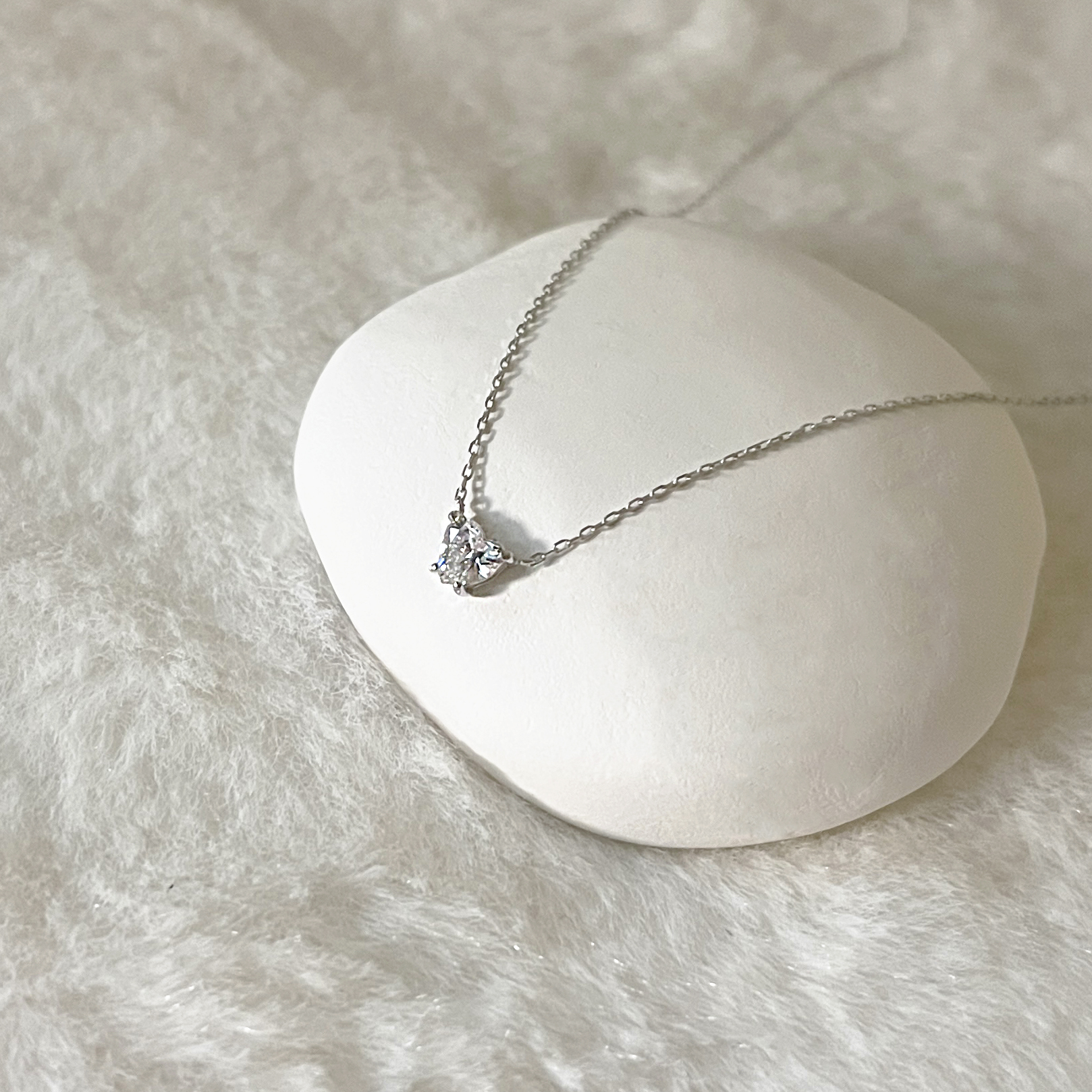 14K愛心真鑽項鍊