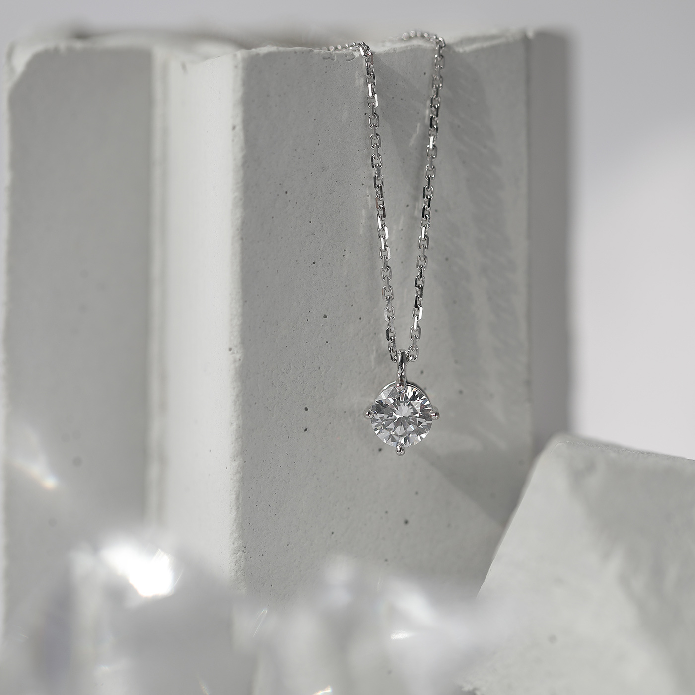 抓住愛 — GIA1克拉鑽石項鍊