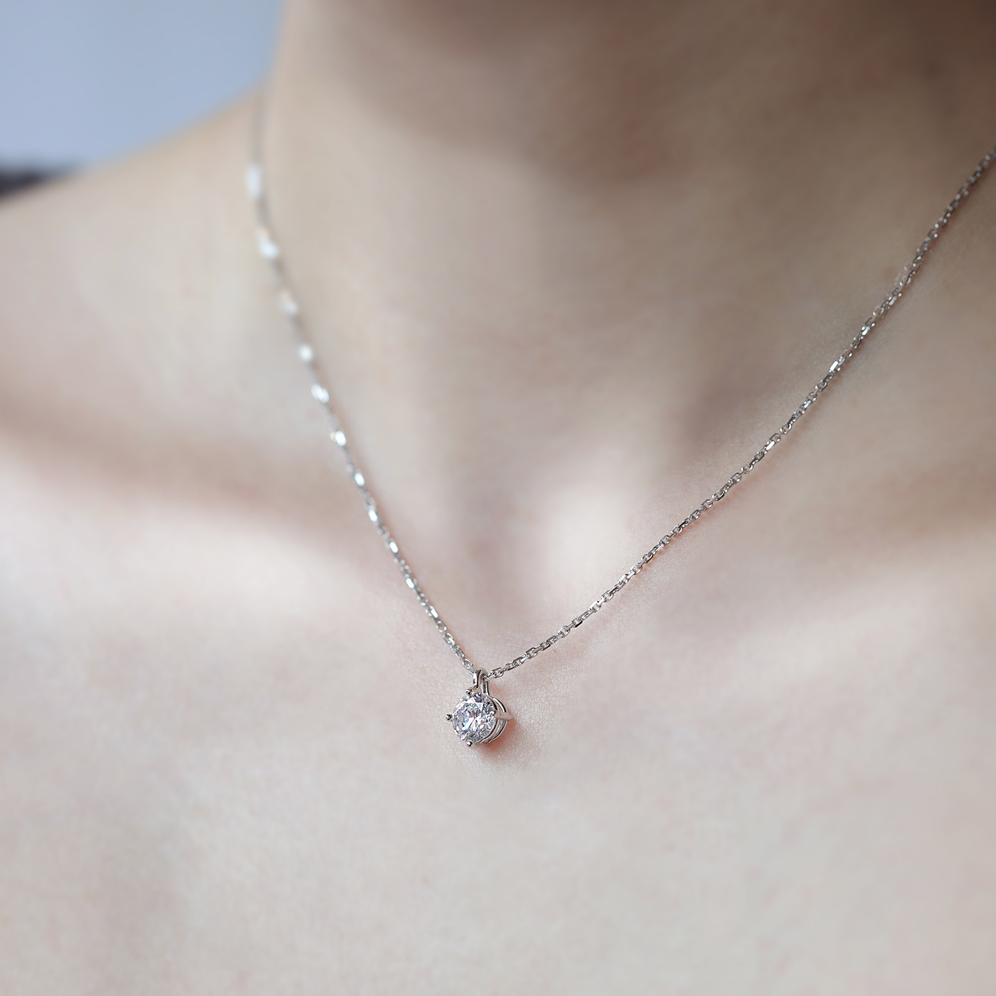 抓住愛 — GIA1克拉鑽石項鍊