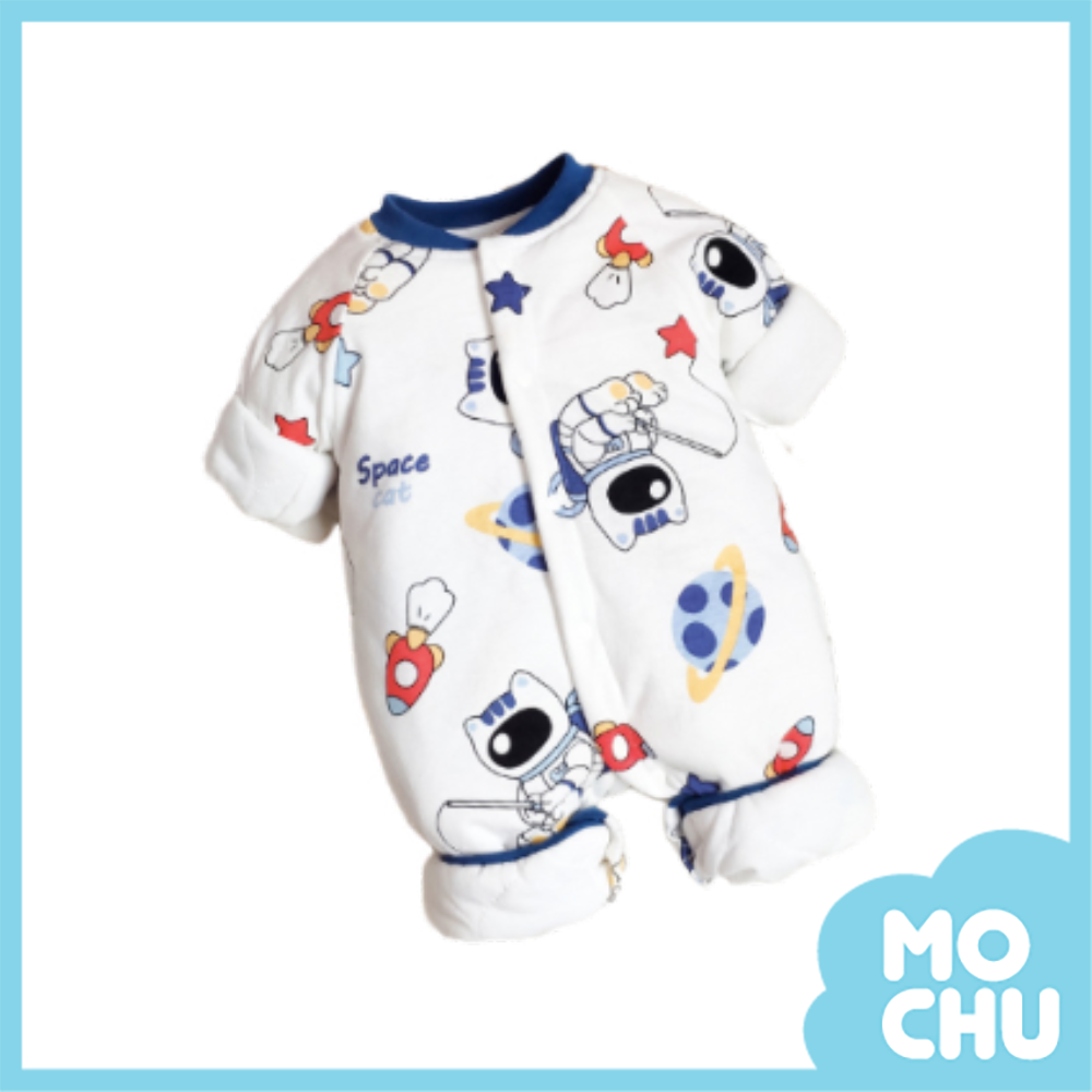 航空貓夾棉保暖長袖連身衣