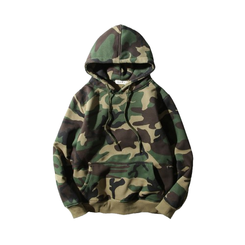 『預購商品』美式寬鬆迷彩帽T 3630