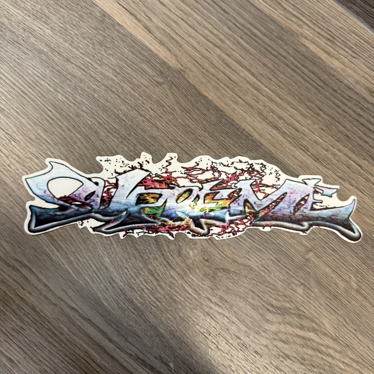SUPREME STICKER 爆裂字體 貼紙