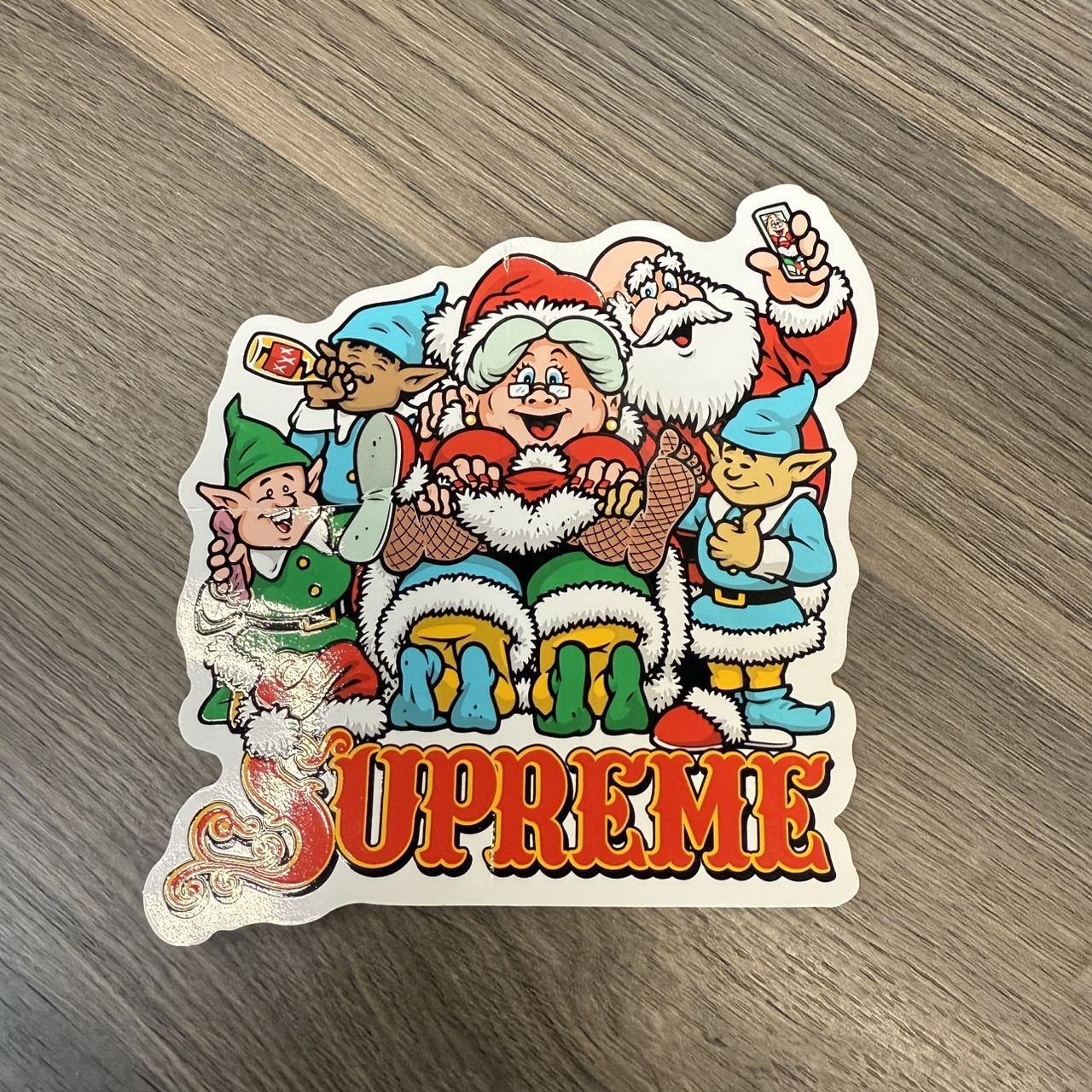 SUPREME CHRISTMAS STICKER 聖誕 貼紙
