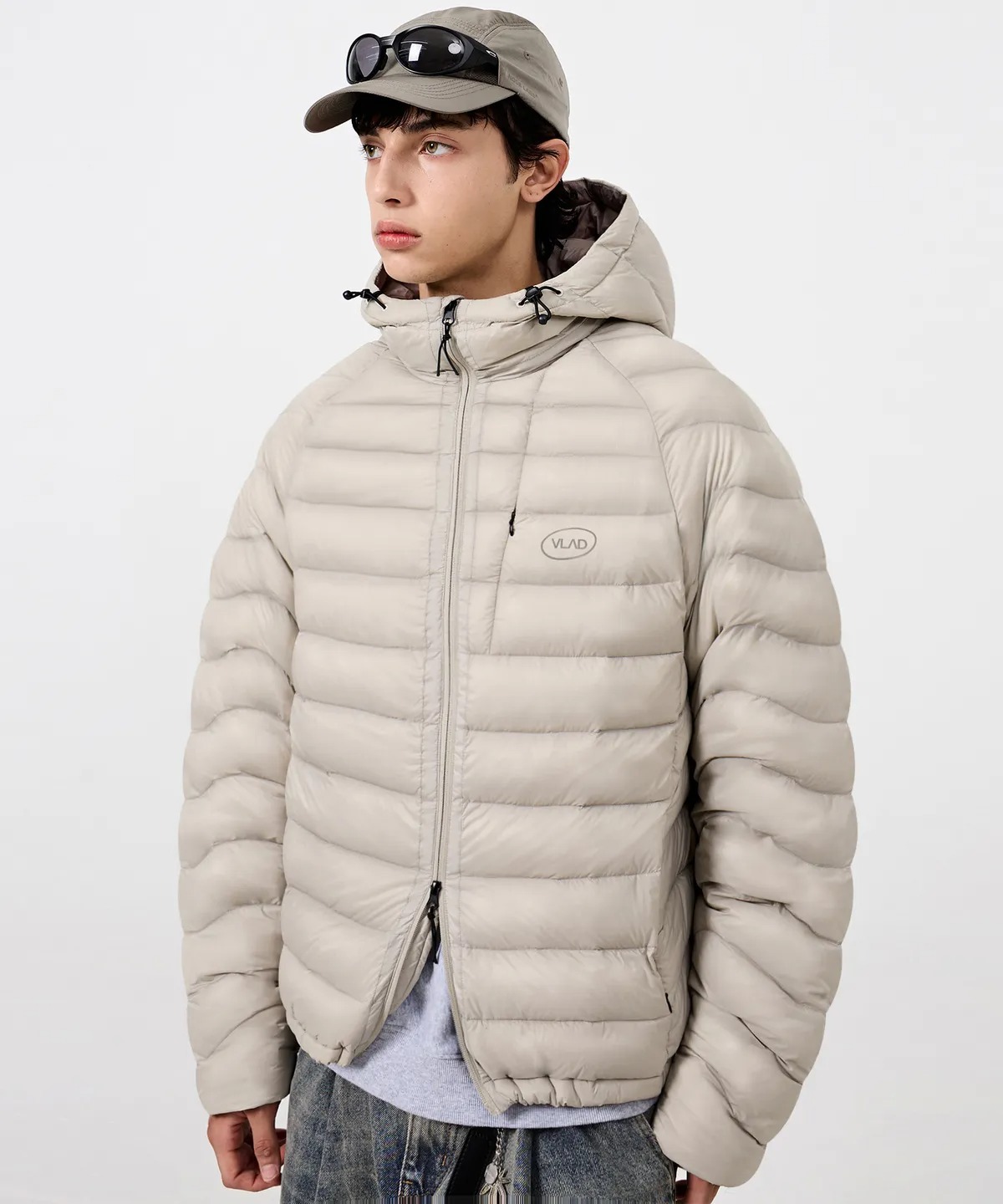 DIMITRI BLACK VLAD Light Shell Lightweight Down Jacket