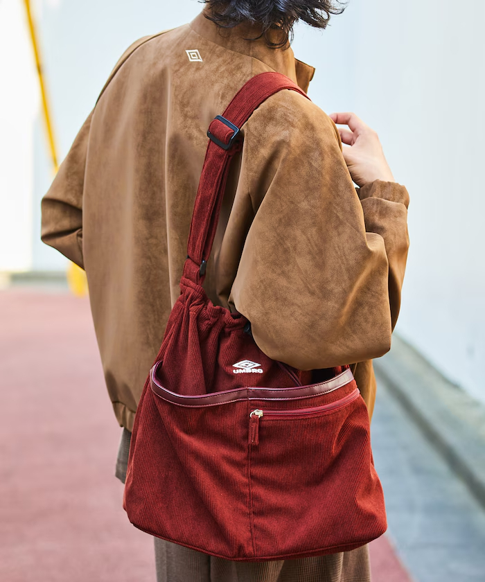 <預購> 日本 UMBRO 訂製燈芯絨帶繩包包 (3colors)