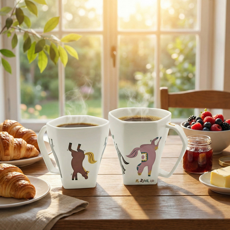 H3-變色馬到成功天燈對杯組