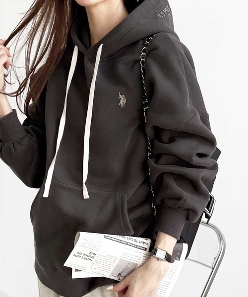 日本🇯🇵連線 U.S. POLO ASSN. 帽蓋刺繡超寬鬆連帽T恤 連帽衫 帽T Oversized 衛衣 運動衫 長袖 刺繡 3色(任買兩件711免運)/預購