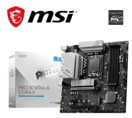 微星 MSI PRO B760M-A DDR4 II 主機板