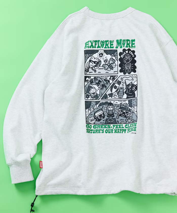 <預購> Coleman x Chocomoo x FREAK'S STORE 三方聯名抽繩圓領運動衫 (3colors)