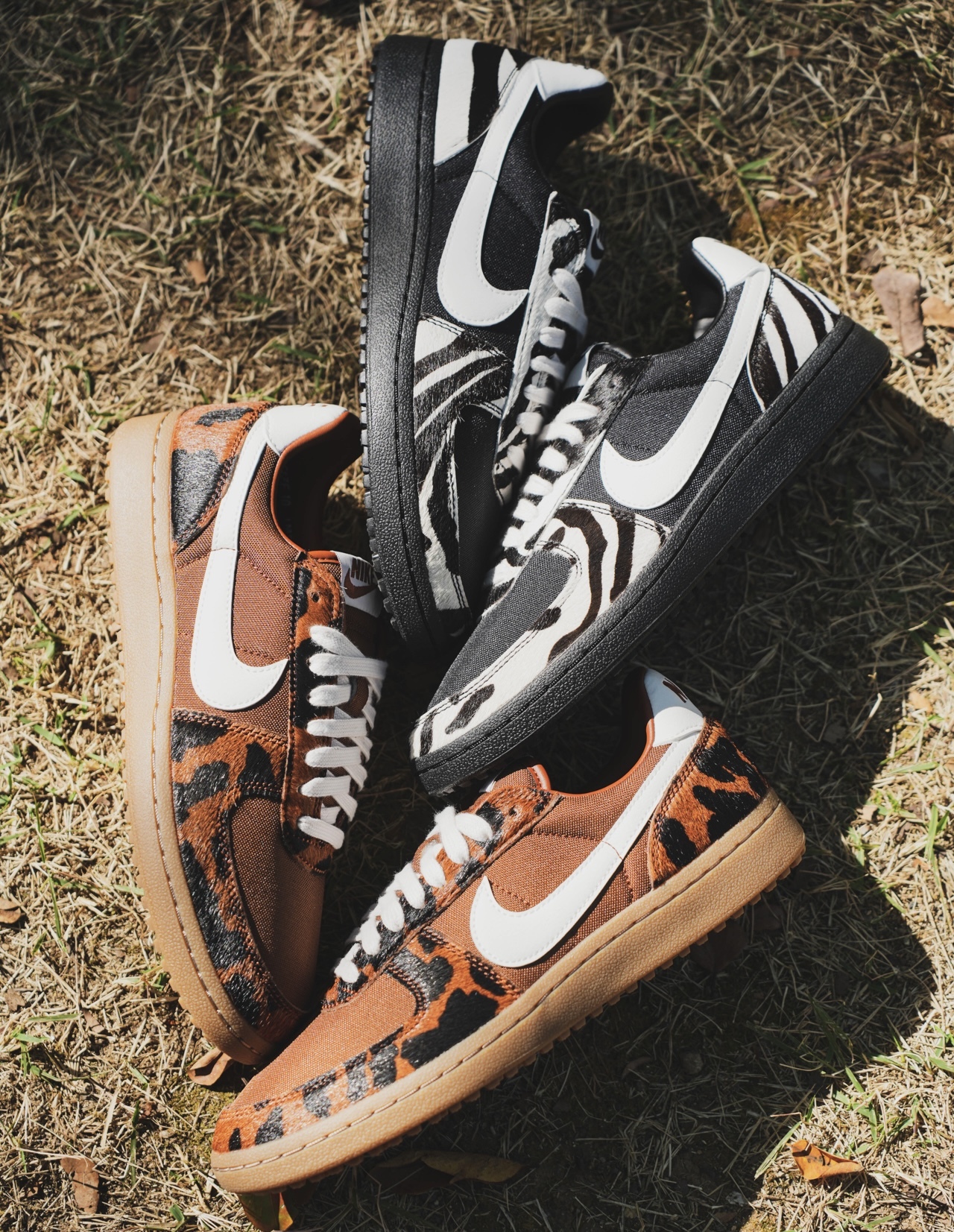 代購-<動物文系列>Nike Field General 麂皮 板鞋 女款 IM5768-200 豹紋 / IM5768-001斑馬紋