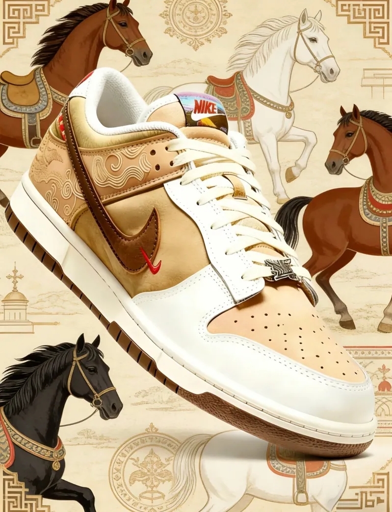<馬年限定款🐴> NIKE DUNK LOW 'CNY' 棕白色 2026 馬年 新年限定 麂皮 刺繡 休閒鞋 IQ1118220