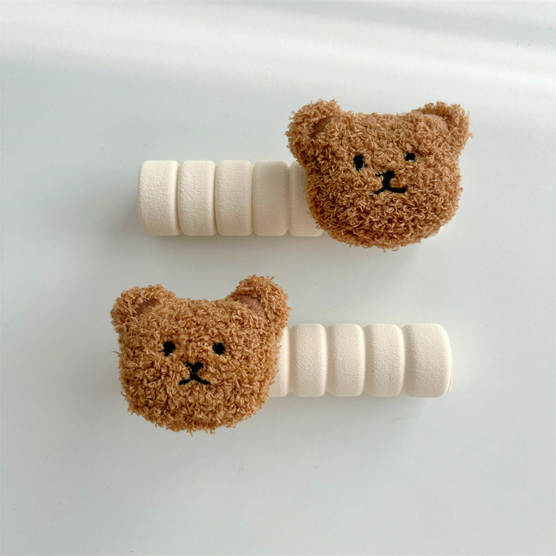 《6452》韓國小熊防靜電可愛門把套