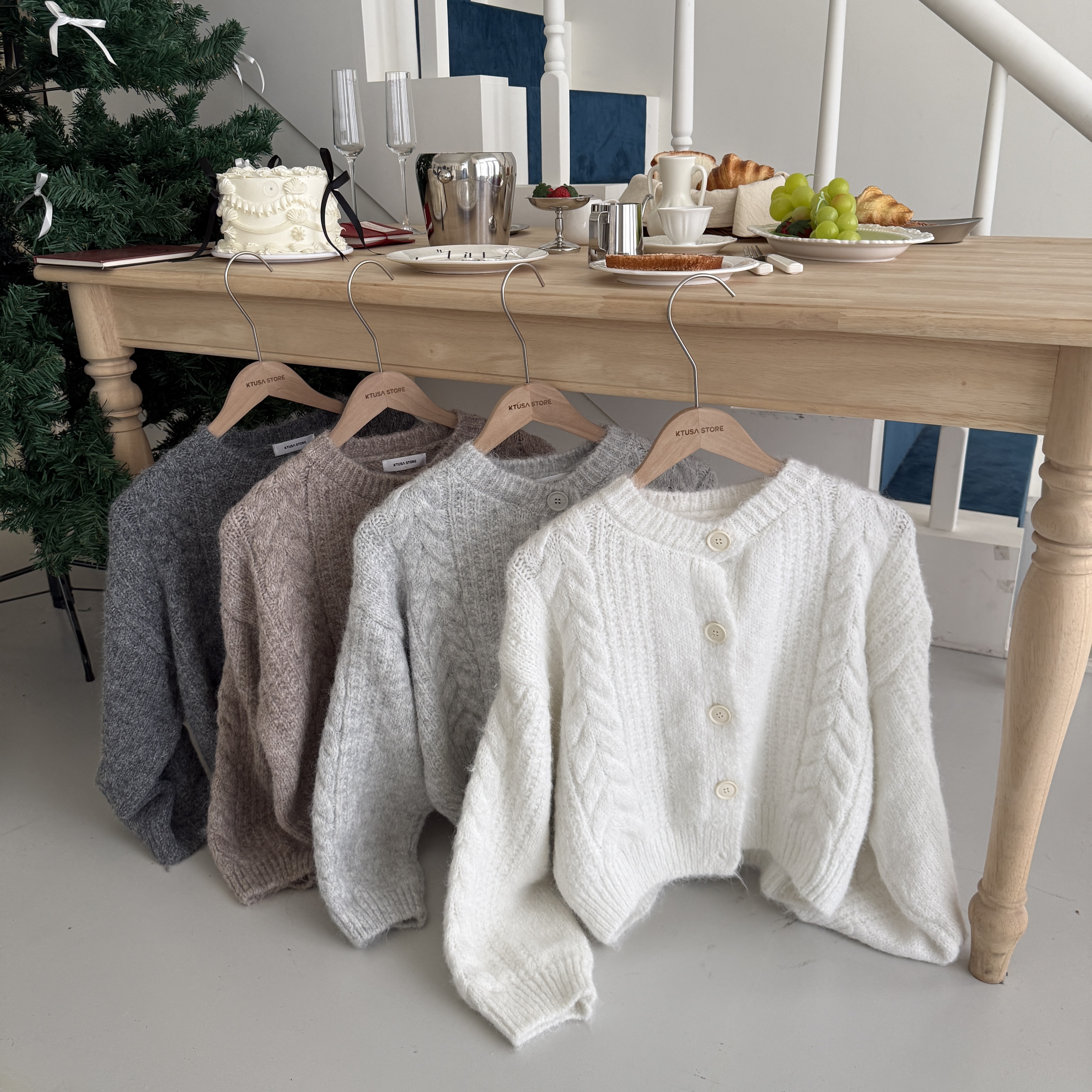 排扣親膚針織毛衣 251621