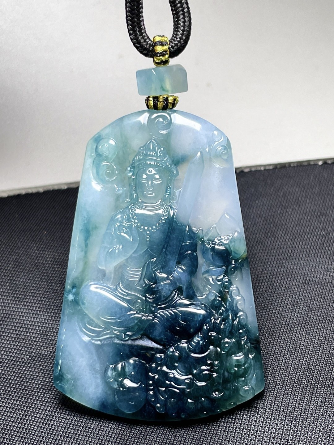 126432 翡翠文殊菩薩吊墜