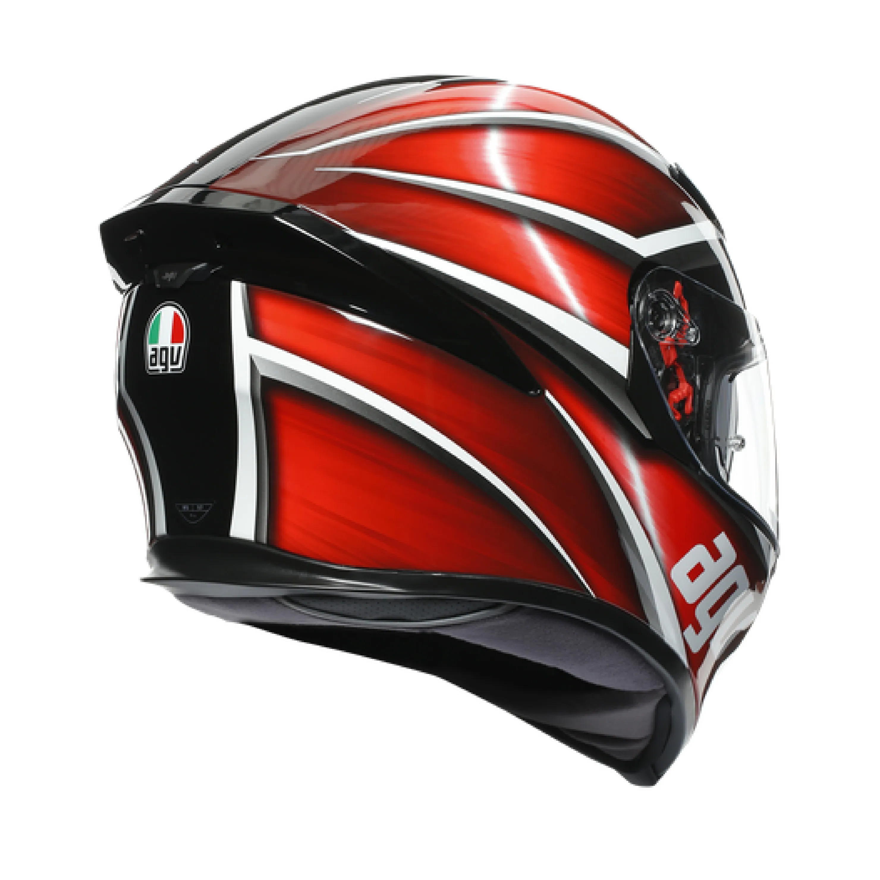 AGV K5S TEMPEST 黑紅 彩繪 全罩帽款
