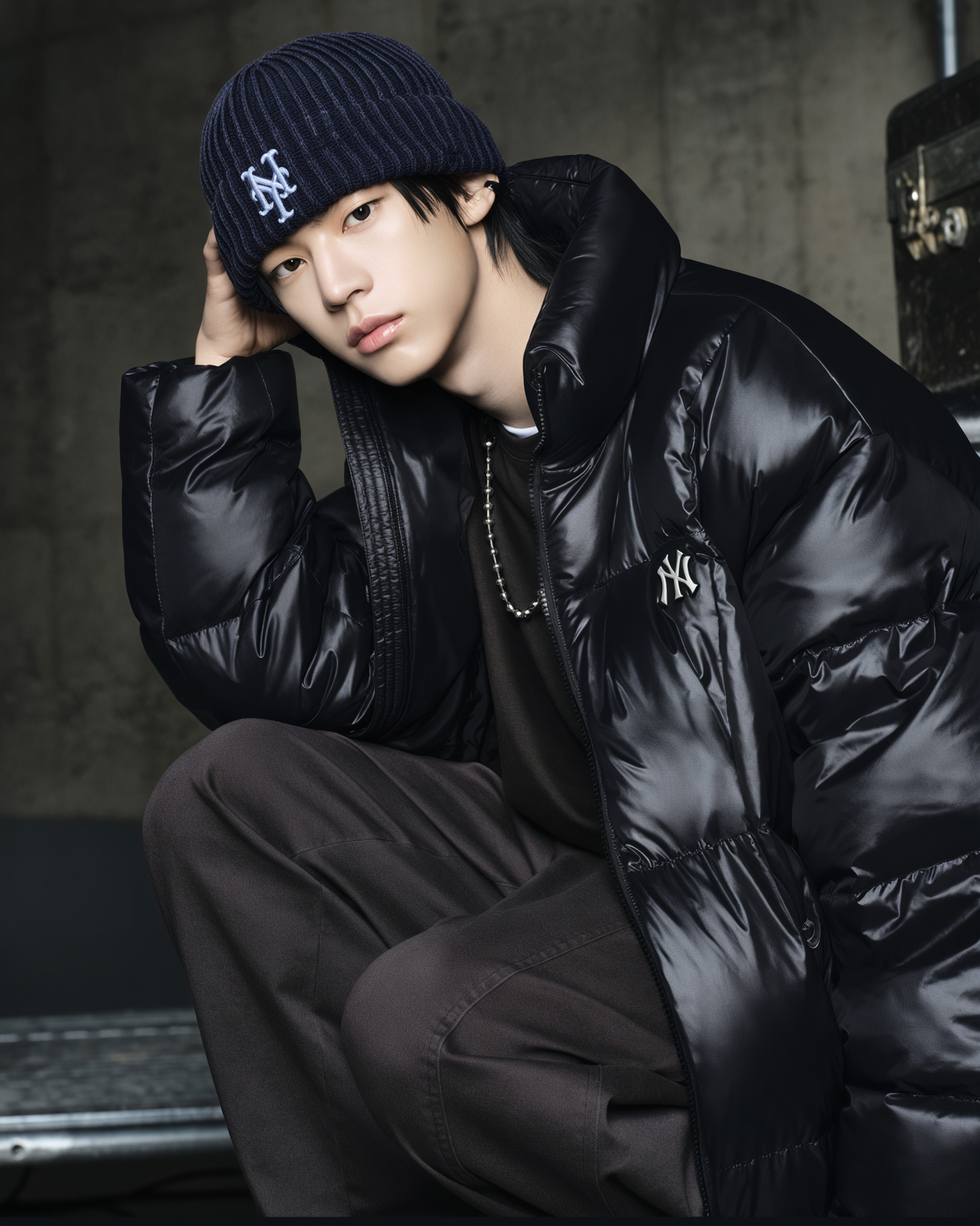 Karina 同款 MLB 鴨絨外套