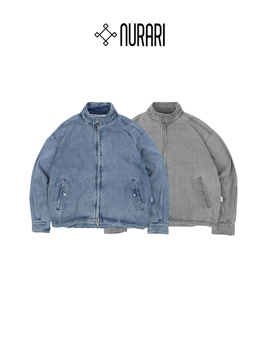 Nurari 水洗牛仔夾克 藍/灰 25 A/W Civ. Karesansui denim anbu jacket