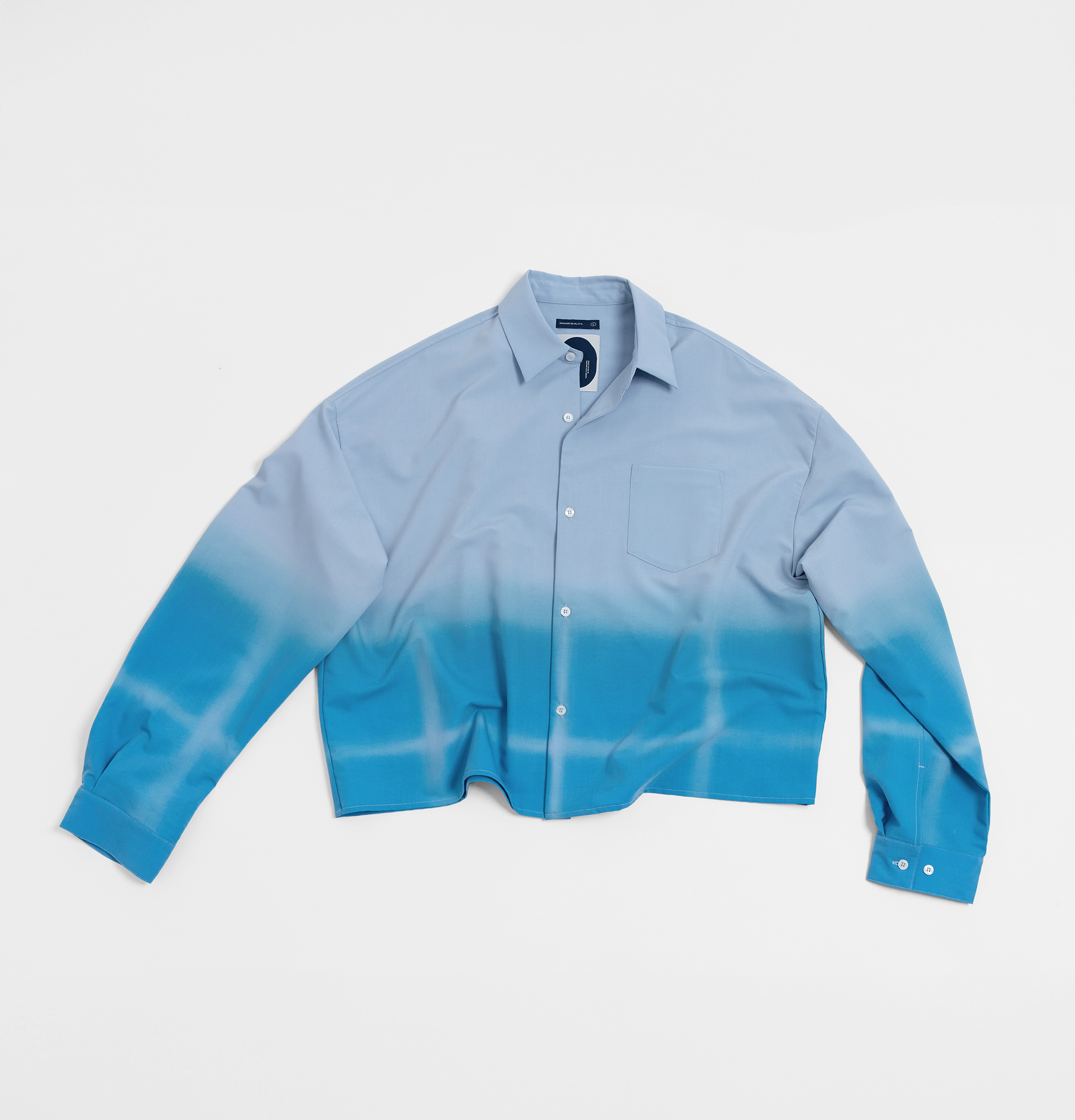 MELSIGN - Gradient Effect Shirt - Blue-Ocean