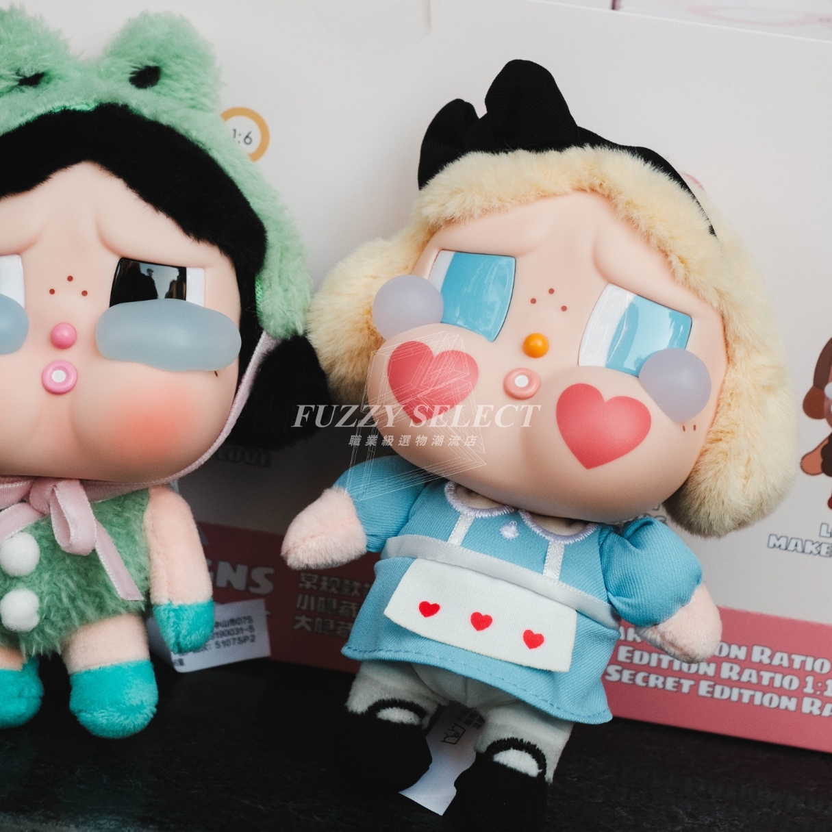 【逢甲 FUZZY】POP MART 泡泡瑪特 CRY BABY 哭娃 眼淚工廠 搪膠臉 毛絨 掛件 盲盒