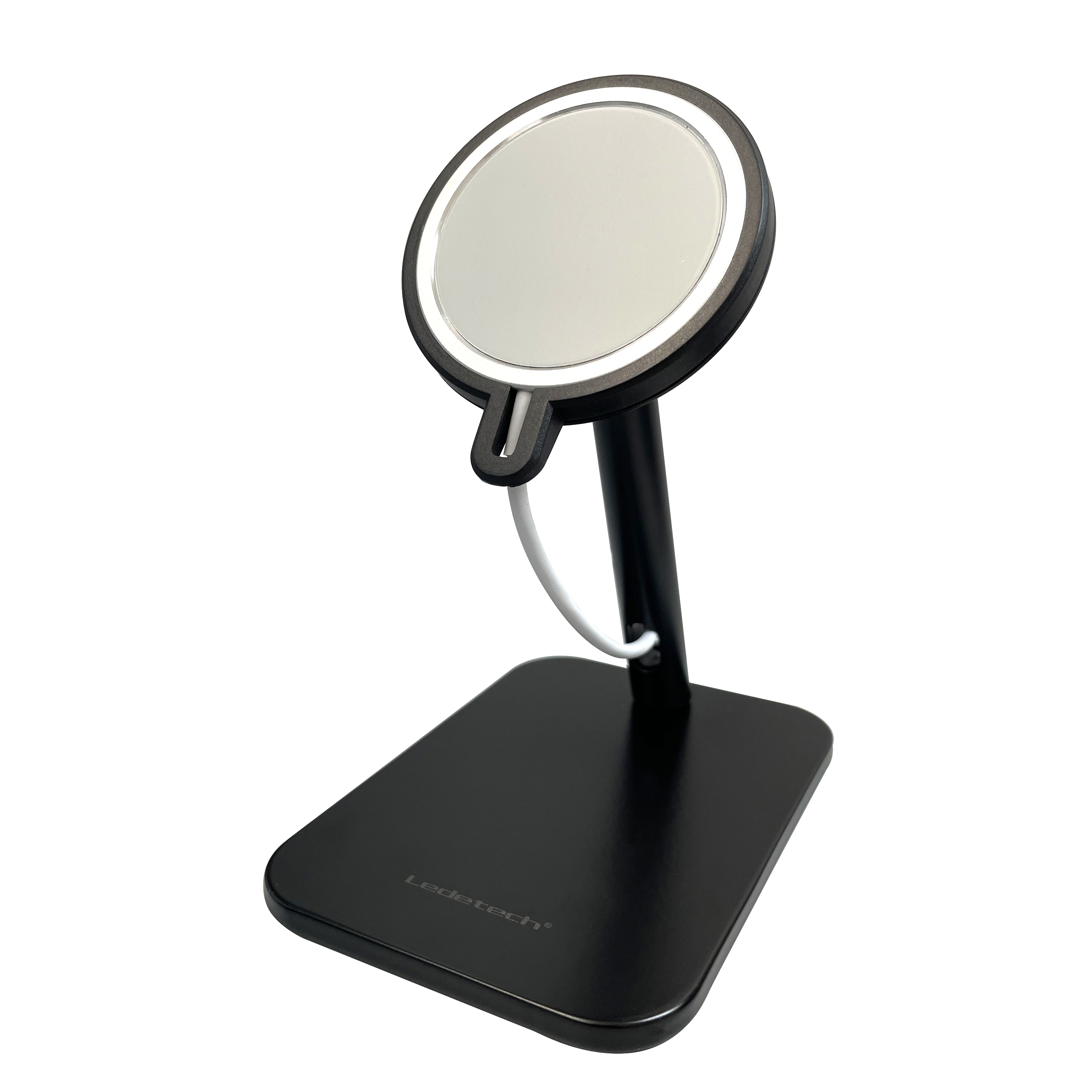 Ledetech - LD-M1-BK 座枱式Magsafe 手機/AirPods充電座連15w無線充電器 phone holder (黑色)