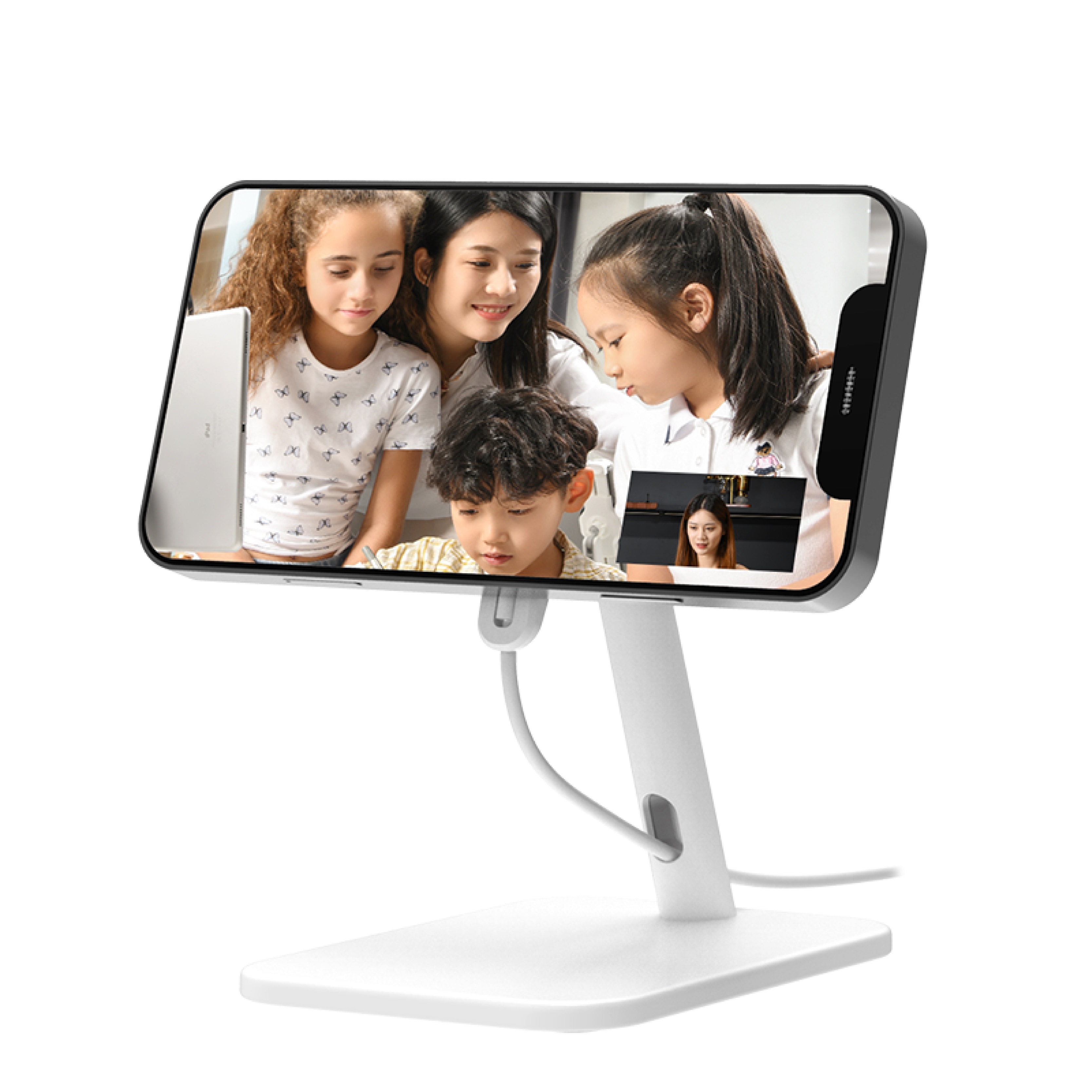 Ledetech - LD-M1-BK 座枱式Magsafe 手機/AirPods充電座連15w無線充電器 phone holder (黑色)