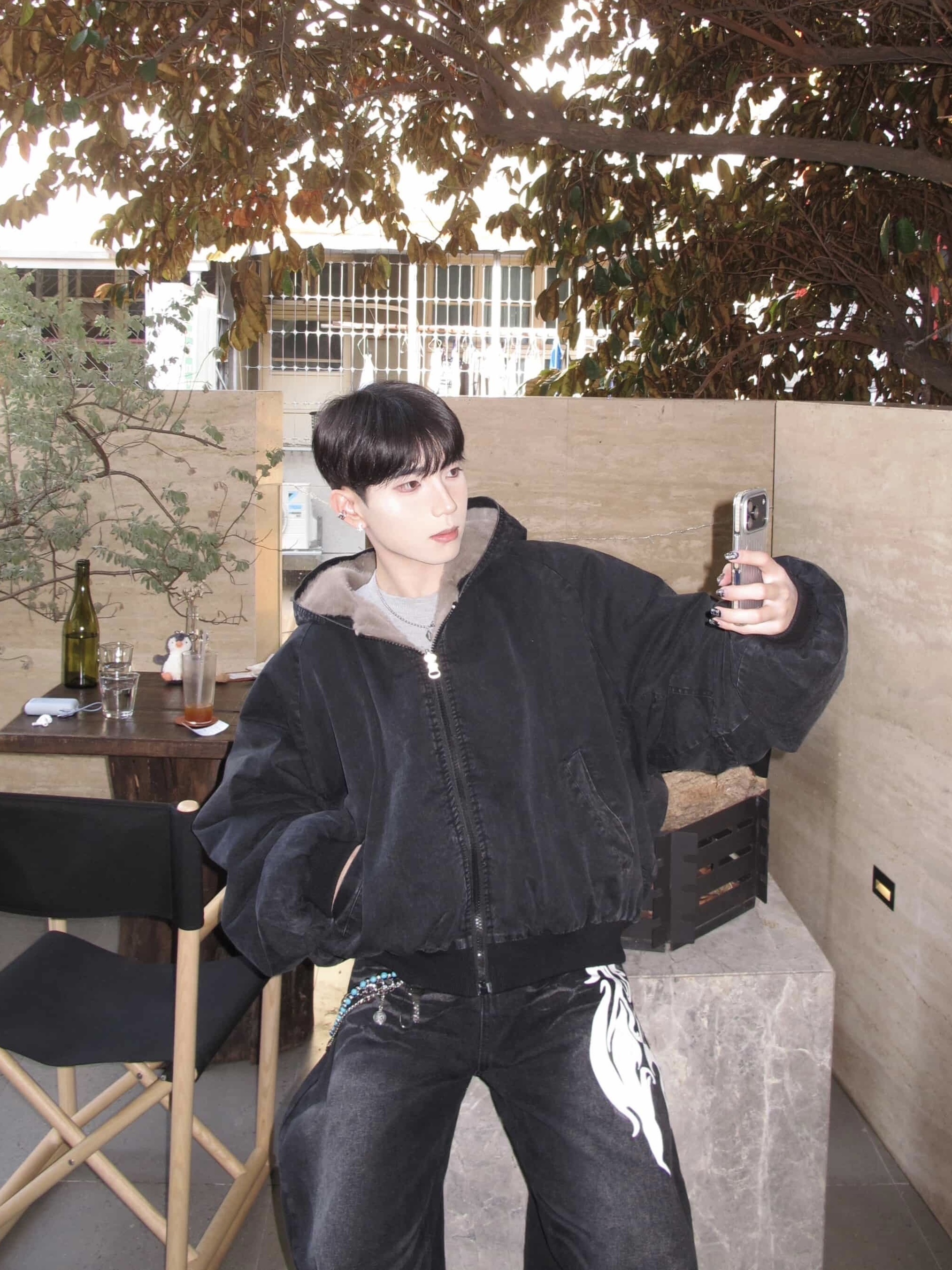 （售完不補）韓系質感兔毛外套 雙面可穿式