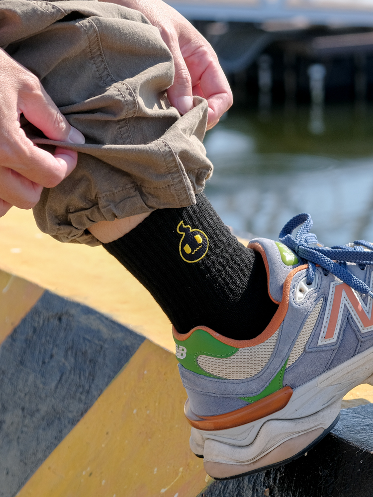 SPPPP｜襪子｜三波｜黑色