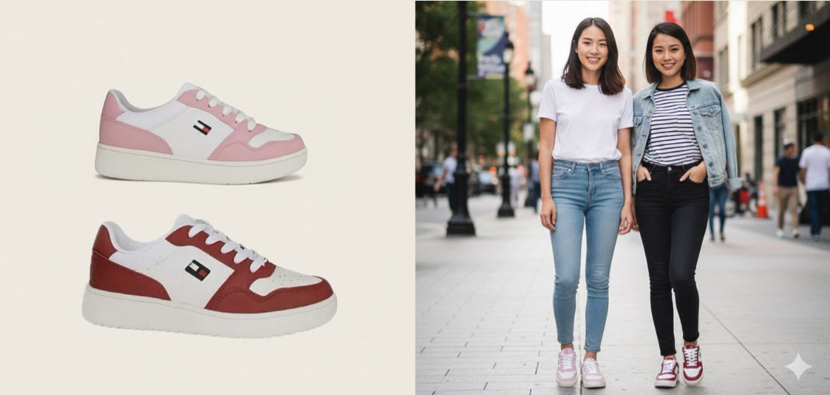 【預購】Q121104 Tommy Hilfiger女士 Twigye 繫帶運動鞋